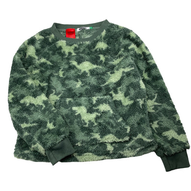 Boys Lily & Dan, camo print fleece pyjama top, GUC, size 7,  