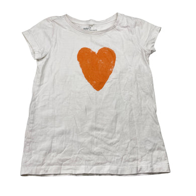 Girls Anko, cotton tee / top, heart, GUC, size 7,  
