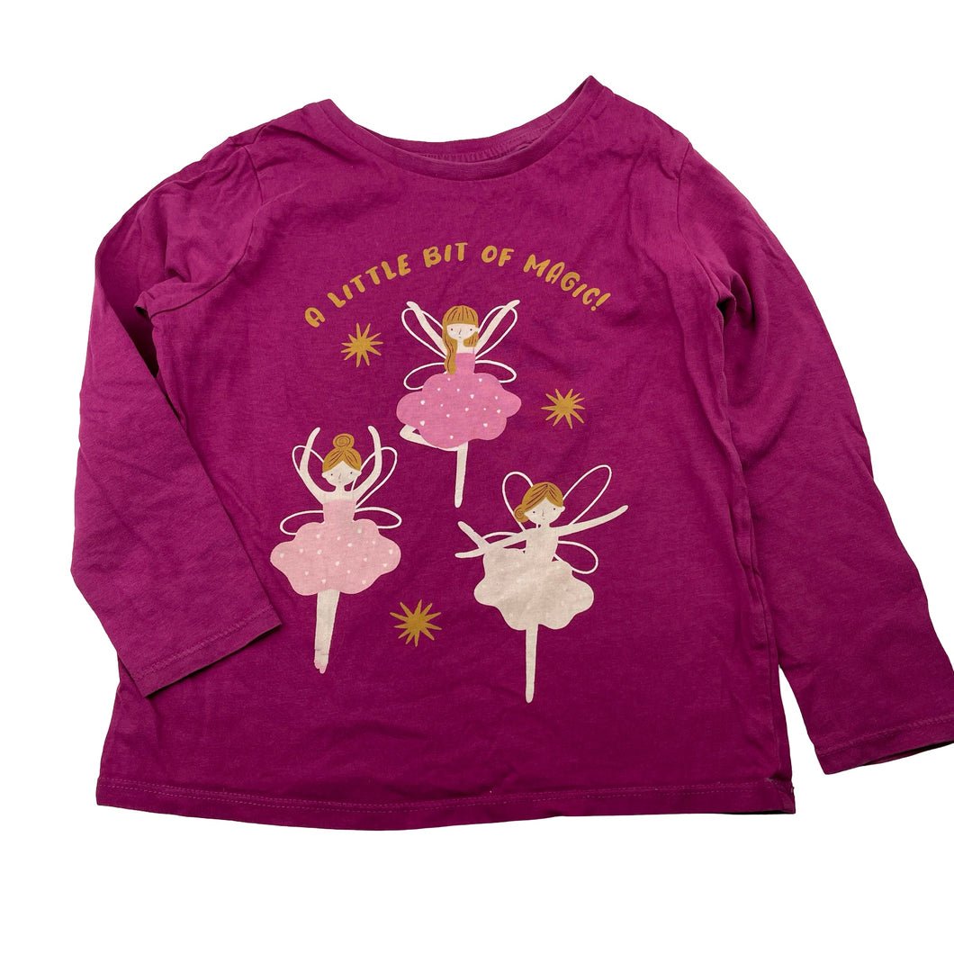 Girls Target, organic cotton long sleeve top, GUC, size 4,  