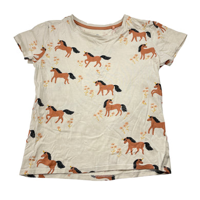 Girls Target, organic cotton tee / top, unicorns, GUC, size 5,  