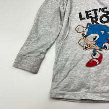 Load image into Gallery viewer, Boys SONIC, long sleeve pyjama top (wash fade), FUC, size 3-4,  