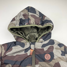 Load image into Gallery viewer, Boys Target, camo print hooded jacket / coat, GUC, size 3,  