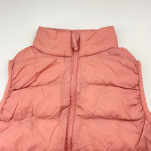Load image into Gallery viewer, Girls UNIQLO, pink puffer vest / sleeveless jacket , FUC, size 5-6,  