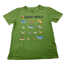 Load image into Gallery viewer, Boys JURASSIC WORLD, green cotton tee / top, dinosaurs, FUC, size 4,  