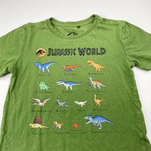 Load image into Gallery viewer, Boys JURASSIC WORLD, green cotton tee / top, dinosaurs, FUC, size 4,  