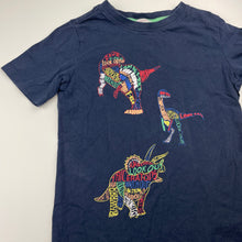 Load image into Gallery viewer, Boys Milkshake, navy cotton tee / top, dinosaurs, GUC, size 7,  