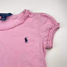 Load image into Gallery viewer, Girls RALPH LAUREN, pink cotton tee / top, EUC, size 6,  