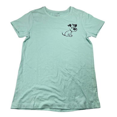 Girls Clothing & Co, cotton tee / top, dog, EUC, size 9,  