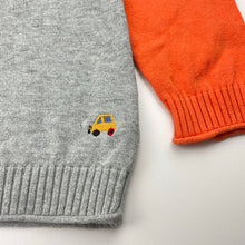 Load image into Gallery viewer, Boys Next, knitted cotton sweater / jumper, car, EUC, size 5-6,  