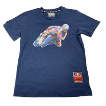 Load image into Gallery viewer, Boys Red Bull KTM RACING TEAM, navy stretchy tee / top, MotoGP, EUC, size 8,  