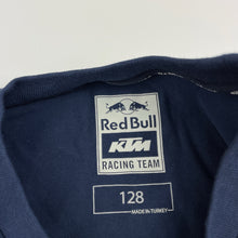 Load image into Gallery viewer, Boys Red Bull KTM RACING TEAM, navy stretchy tee / top, MotoGP, EUC, size 8,  