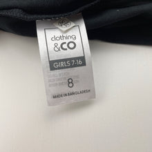 Load image into Gallery viewer, Girls Clothing &amp; Co, black cotton tee / top, dog, EUC, size 8,  