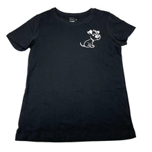 Load image into Gallery viewer, Girls Clothing &amp; Co, black cotton tee / top, dog, EUC, size 9,  