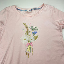 Load image into Gallery viewer, Girls Tutu's &amp; Tambourines, embroidered cotton tee / top, EUC, size 9,  
