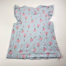 Load image into Gallery viewer, Girls KID, floral organic cotton pyjama top, EUC, size 5,  