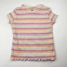 Load image into Gallery viewer, Girls GHANDA, ribbed stretchy tee / top, flower, EUC, size 3-4,  