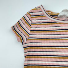 Load image into Gallery viewer, Girls Eve's Sister, striped ribbed tee / top, FUC, size 4,  