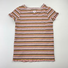 Load image into Gallery viewer, Girls Eve's Sister, striped ribbed tee / top, FUC, size 4,  