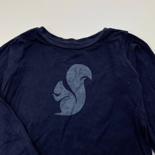Load image into Gallery viewer, Girls Anko, navy cotton long sleeve tee / top, GUC, size 4,  