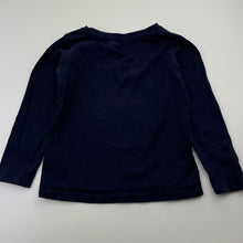 Load image into Gallery viewer, Girls Anko, navy cotton long sleeve tee / top, GUC, size 4,  