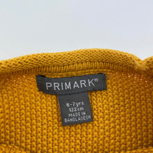 Load image into Gallery viewer, Unisex PRIMARK, knitted cotton sweater / jumper, zips, GUC, size 6-7,  
