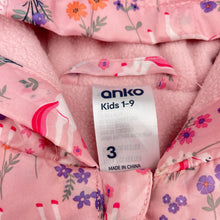 Load image into Gallery viewer, Girls Anko, fleece-lined spray jacket / coat, unicorns, EUC, size 3,  