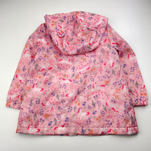 Load image into Gallery viewer, Girls Anko, fleece-lined spray jacket / coat, unicorns, EUC, size 3,  