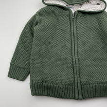 Load image into Gallery viewer, Unisex Anko, thick fleece-lined knit zip hoodie sweater, GUC, size 2,  