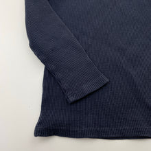 Load image into Gallery viewer, Unisex Target, navy waffle organic cotton long sleeve top, GUC, size 6-8,  