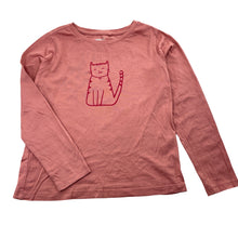 Load image into Gallery viewer, Girls Anko, cotton long sleeve tee / top, cat, FUC, size 7,  