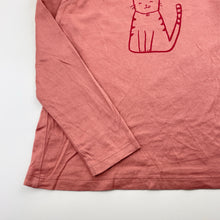 Load image into Gallery viewer, Girls Anko, cotton long sleeve tee / top, cat, FUC, size 7,  