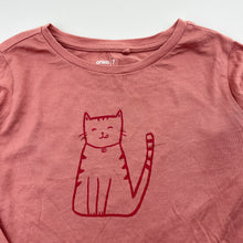 Load image into Gallery viewer, Girls Anko, cotton long sleeve tee / top, cat, FUC, size 7,  