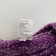 Load image into Gallery viewer, Girls Anko, purple chenille knit sweater / jumper, EUC, size 7,  