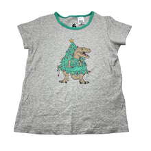 Load image into Gallery viewer, Boys Cotton On, stretchy Christmas pyjama top, dinosaur, GUC, size 6,  