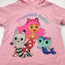Load image into Gallery viewer, Girls DREAMWORKS, GABBY's DOLLHOUSE cotton hooded tee / top, FUC, size 5,  