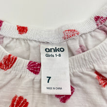 Load image into Gallery viewer, Girls Anko, cotton tee / top, seashells, GUC, size 7,  