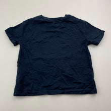 Load image into Gallery viewer, Girls Anko, navy cotton tee / top, butterflies, EUC, size 2,  