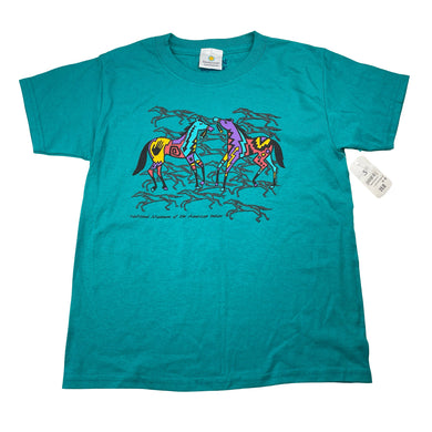 Unisex GILDAN, Smithsonian Institution tee / top, horses, NEW, size 6-8,  