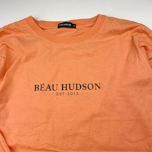 Load image into Gallery viewer, Boys BEAU HUDSON, coral cotton long sleeve tee / top (mark left cuff), GUC, size 9,  