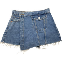 Load image into Gallery viewer, Girls Zara, blue denim shorts / skort, adjustable, GUC, size 11-12,  