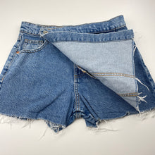 Load image into Gallery viewer, Girls Zara, blue denim shorts / skort, adjustable, GUC, size 11-12,  
