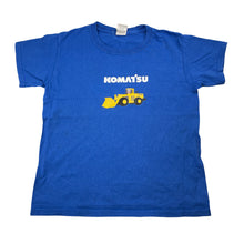 Load image into Gallery viewer, Boys GILDAN, cotton tee / top, KOMATSU digger (XS), armpit-armpit: 38cm, FUC, size 7-8,  