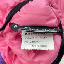 Load image into Gallery viewer, Girls Traveler, reversible down/feather filled jacket/coat, GUC, size 2,  