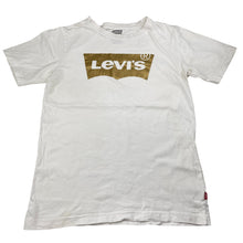 Load image into Gallery viewer, Unisex Levi's, white cotton tee / top (cracked print), FUC, size 12-13,  