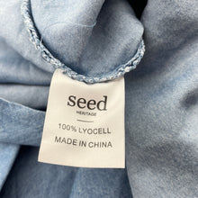 Load image into Gallery viewer, Girls Seed, blue lyocell summer dress, GUC, size 16, L: 76cm