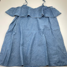 Load image into Gallery viewer, Girls Seed, blue lyocell summer dress, GUC, size 16, L: 76cm