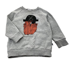 Load image into Gallery viewer, Boys Minti, fleece-lined stretchy sweater / jumper, pirate, GUC, size 2,  