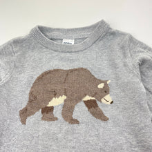 Load image into Gallery viewer, Boys Anko, knitted cotton sweater / jumper, bear, GUC, size 3,  