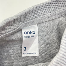 Load image into Gallery viewer, Boys Anko, knitted cotton sweater / jumper, bear, GUC, size 3,  