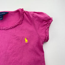 Load image into Gallery viewer, Girls Ralph Lauren, pink cotton tee / top, discolouration, FUC, size 5,  